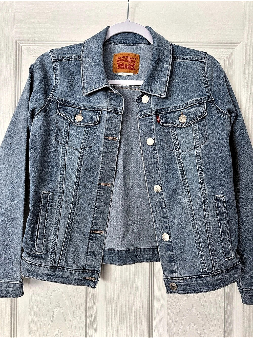 Levi's Original Trucker Jacket Girl’s (XL 14-16) Blue Denim Jacket
